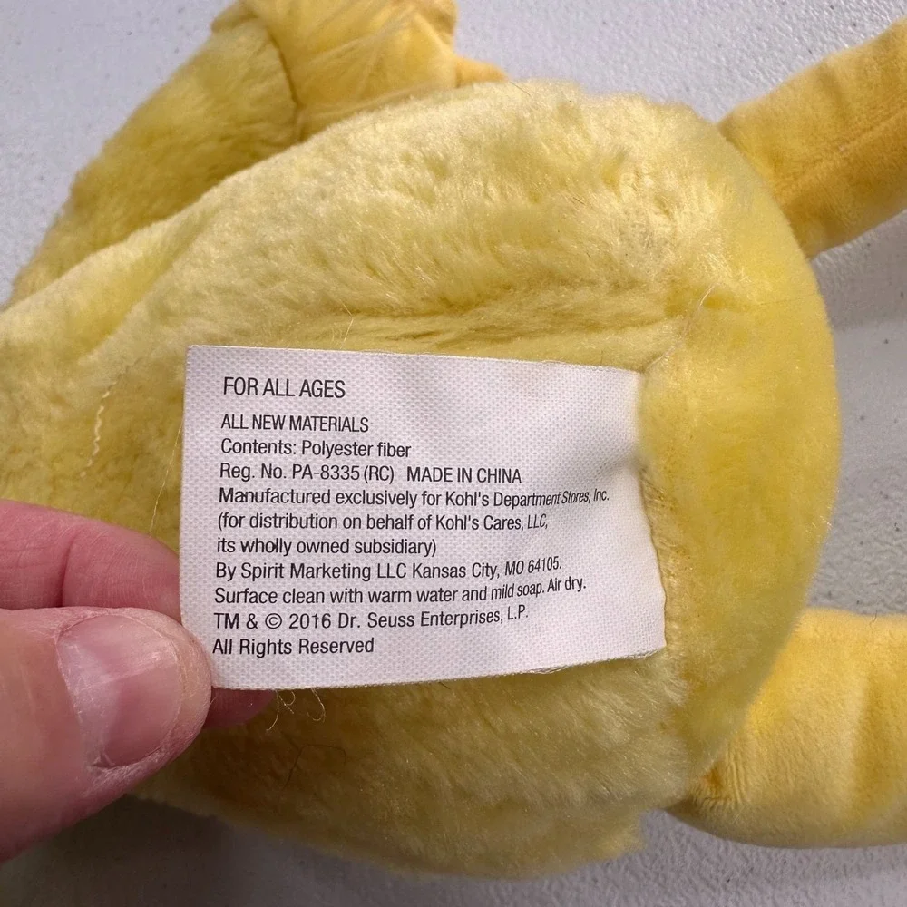 Dr. Seuss Kohls Cares Plush Doll Yellow Purple Marvin Mooney Sneetch Star Lot